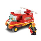 Конструктор «Пожарная машина», 74 детали, в пакете - фото 7155998