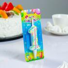 Свеча для торта цифра "С Днём Рождения", 12 см, цифра "1" - фото 799737319