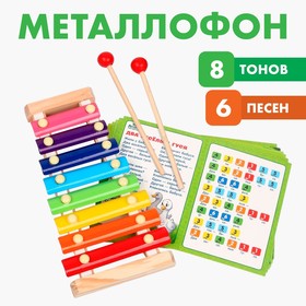 Металлофон, 8 тонов + карточки с песнями в Донецке