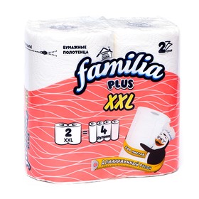 Полотенца бумажные Familia 2 слоя, 2 рулона XXL