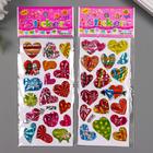 Sticker plastic holography "Hearts" MIX 13h6,5 cm Sticker plastic holography "Hearts" MIX 13h6,5 cm