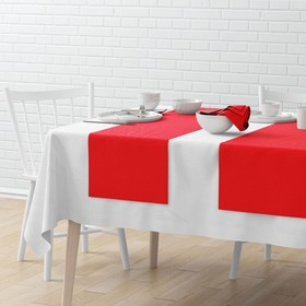 Комплект дорожек на стол «Билли», размер 40 х 150 см - 4 шт, красный