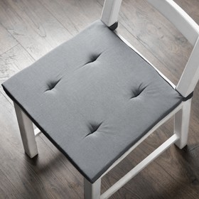 Комплект подушек для стула «Билли», размер 37 х 42 х 3 см - 2 шт, серый
