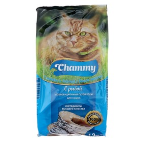 Сухой корм Chammy для кошек, рыба, 1,9 кг