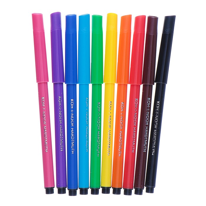 Buy Felt pens Koh-I-Noor 1002, 10 colors. Online, Price - $20.39