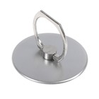 Holder-stand-ring phone LuazON, in a circle shape, color silver