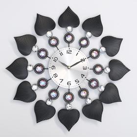 Часы настенные, серия: Интерьер, "Пики", плавный ход, d=13 см, 37 х 37 см