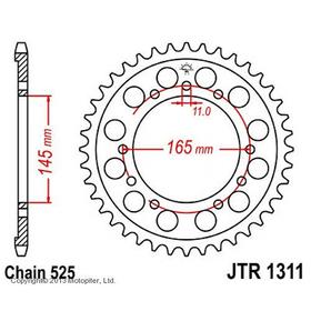Звезда задняя, ведомая JTR1311 стальная 4138520