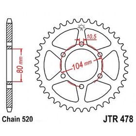 Звезда задняя, ведомая JTR478 стальная 4138602