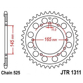 Звезда задняя, ведомая JTR1311 стальная 4138518