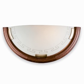 Светильник GRECA WOOD 1x100Вт E27 бронза, коричневый