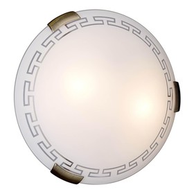 Светильник GRECA 2x100Вт E27 бронза, белый