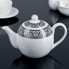 Чайник фарфоровый заварочный Доляна «Амира», 800 мл