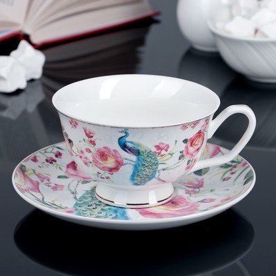 Чайная пара Нептун: чашка 250 мл, блюдце 16 см