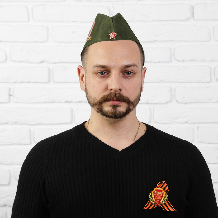 Карнавальный набор "Никто не забыт, ничто не забыто" гвоздики пилотка+брошь+ремень