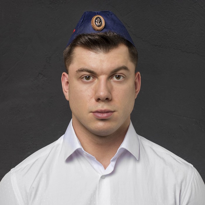 Пилотка ВМФ "За Россию!" + флаг