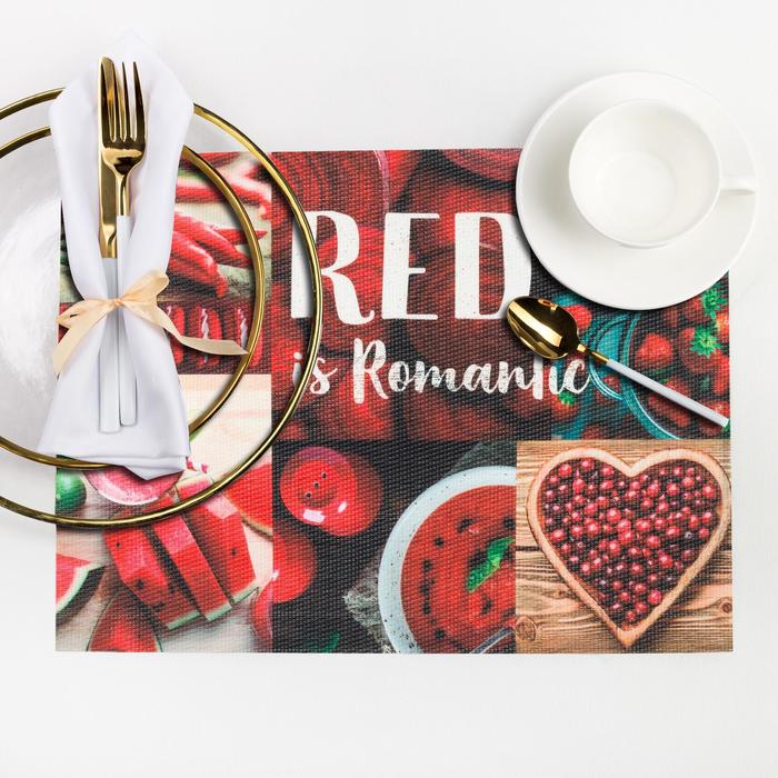 Салфетка на стол "RED is Romantic" 29*40 см