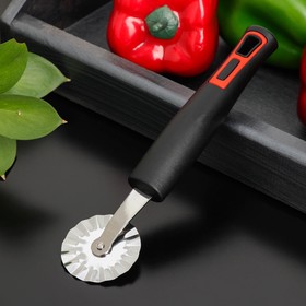 Нож для пиццы Доляна «Чили», 18,5 см, цвет чёрный
