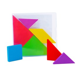 Puzzle "Tangram", in plastic box