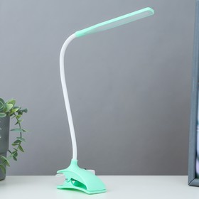 Лампа на прищепке "Змейка" 1Вт 14 LED USB зеленый 9х3,5х42 см