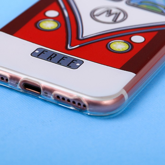 Чехол для телефона iPhone 7 с рельефным нанесением Free, 6.5 × 14 см