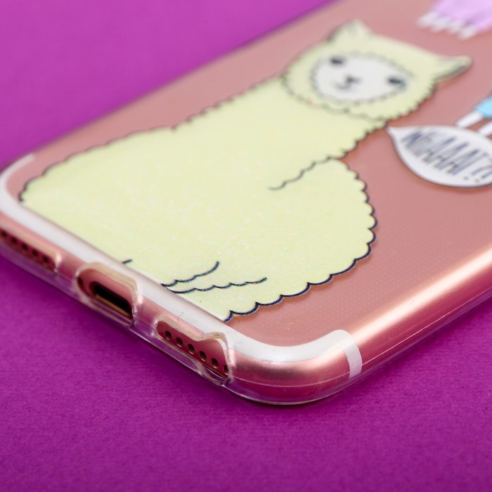 Чехол для телефона iPhone 6, 6S, 7 с эпоксидными элементами What?, 6.5 × 14 см
