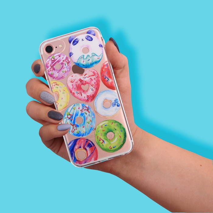 Чехол для телефона iPhone 6, 6S, 7 Donut, 6.5 × 14 см