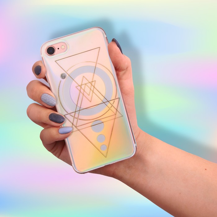 Чехол для телефона iPhone 7 с эффектом Space Odyssey, 6.5 × 14 см