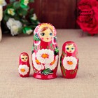 Matryoshka "Daughter", red dress 3 doll 9 cm Matryoshka "Daughter", red dress 3 doll 9 cm
