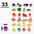 Развивающие магниты «Изучаем цвета и овощи - фрукты» (набор 25 шт.) - фото 107562646
