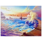 Алмазная мозаика «Облачный маяк» 40 × 30 см, 35 цветов - фото 843403