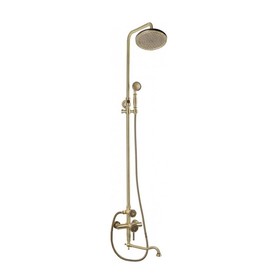 Душевая система Bronze de Luxe 10120DR, излив 25 см, тропический душ, ручная лейка, латунь
