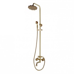 Душевая система Bronze de Luxe 10121PF, излив 20 см, тропический душ, ручная лейка, латунь