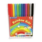 Фломастеры 12 цветов, Centropen Rainbow Kids 7550/12, пластиковая упаковка - фото 129021