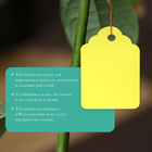 Бирки садовые для маркировки, 4,5 × 3 см, набор 20 шт., пластик, МИКС, Greengo 3947033