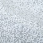 Ткань для пэчворка «Белая» пайетки, 33 × 33 см - фото 78724