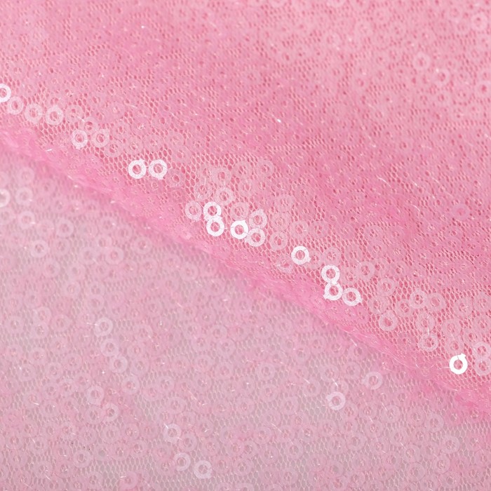 Ткань для пэчворка «Пастельно‒розовая» пайетки, 33 × 33 см