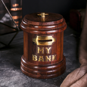 Wood piggy Bank 