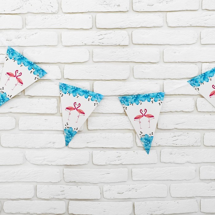 Гирлянда «Фламинго», 3 м, цвет голубой - фото 798146776