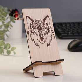 Подставка под телефон «Волк», 7×8×15 см (2 шт)
