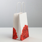 Пакет подарочный крафт «С Любовью», 12 × 21 × 9 см 3823479