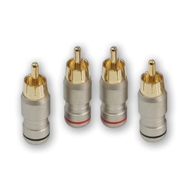 RCA разъем Aura RCA-P614, 6 мм вход, набор 4 шт 4190497