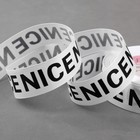 Лента репсовая «Nice», 25 мм, 23 ± 1 м, цвет чёрный/белый Лента репсовая «Nice», 25 мм, 23 ± 1 м, цвет чёрный/белый