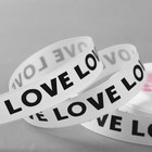 Лента репсовая «Love», 20 мм, 23 ± 1 м, цвет чёрный/белый Лента репсовая «Love», 20 мм, 23 ± 1 м, цвет чёрный/белый