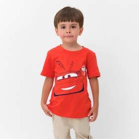 Футболка детская Disney "Молния", рост 110-116 (32), красный