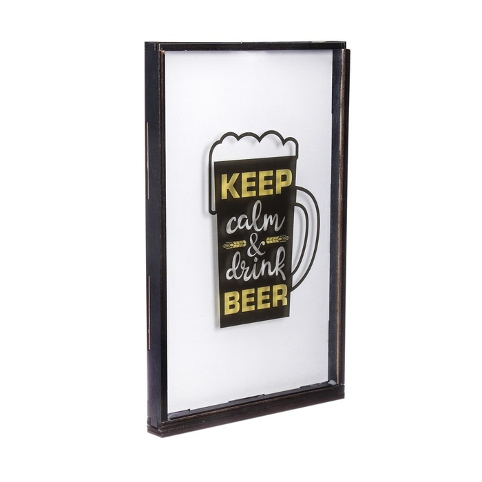 Копилка для пивных крышек "Drink beer"