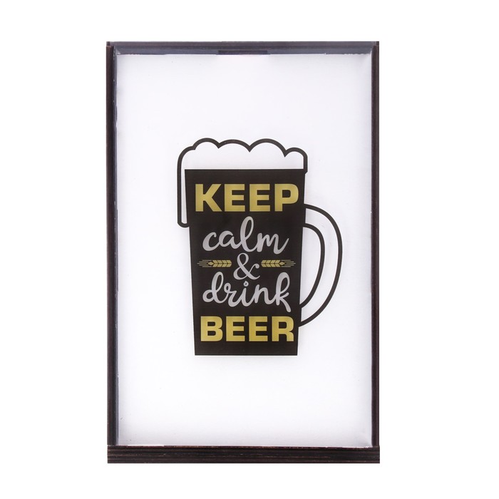 Копилка для пивных крышек "Drink beer"