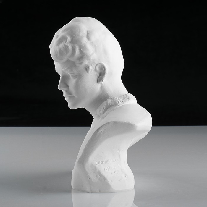 Гипсовая фигура. Известные люди: бюст Есенина, «Мастерская Экорше», 20 х 12.5 х 21.5 см