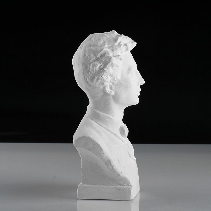 Гипсовая фигура. Известные люди: Бюст Блока, «Мастерская Экорше», 12.5х7.5х19 см