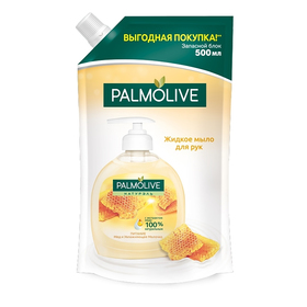Жидкое мыло Palmolive Натурэль «Мёд и увлажняющее молочко», запасной блок, 500 мл